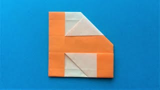 【折り紙】『 h 』の折り方 小文字 アルファベット ☆Origami☆ ～ Folding paper into the figure of 『 h 』 of the alphabet ～ [upl. by Anavlis955]