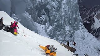 K2 Bottleneck  Fàtal Climbing amp Rescue The Summit [upl. by Atnad]