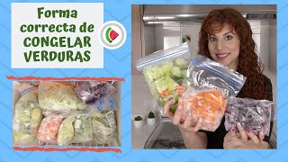 La mejor forma para congelar tus verduras para esta cuarentena por COVID19 [upl. by Oilla]