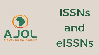 ISSNs and eISSNs  what you need to know [upl. by Olsson]