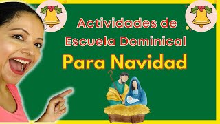 ACTIVIDADES DE ESCUELA DOMINICAL PARA NIÑOS EN NAVIDAD  MATERIAL DESCARGABLE [upl. by Gabie]