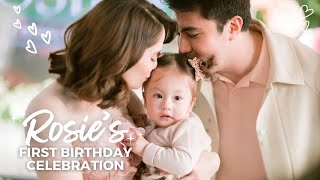 ROSIES FIRST BIRTHDAY CELEBRATION  Jessy Mendiola [upl. by Imoyaba463]