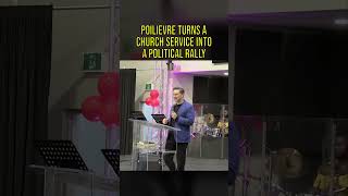 Pierre Poilievre injects his hostile politics into a church service CDNpoli PierrePoilievre [upl. by Adnuhsar259]