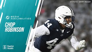 Chop Robinson CANT WAIT to work with Bradley Chubb and Jaelan Phillips  Miami Dolphins [upl. by Rochester]