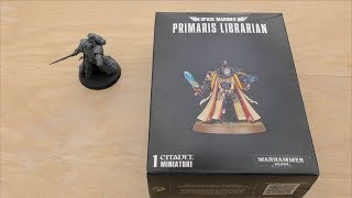 Space Marine Primaris Librarian  Unboxing amp Review WH40K [upl. by Neztnaj]