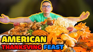 How to cook an AMERICAN THANKSGIVING FEAST [upl. by Rikahs]