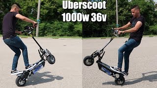 Uberscoot 1000w Electric Scooter Unboxing amp Installation Full Test Ride [upl. by Halyak]