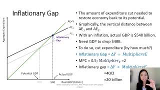 Aggregate Expenditure 14 Inflationary Gap [upl. by Neirrad]