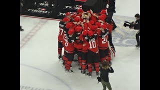 Canadas Tyler Steenbergen Scores 2018 WJC Golden Goal [upl. by Airdnahc]