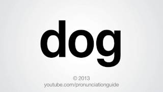 How to Pronounce dog [upl. by Ailecara]