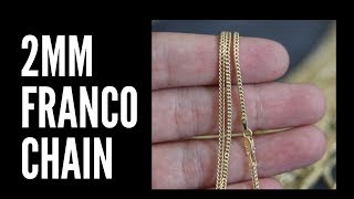 10k Franco Chain 2mm [upl. by Trev731]