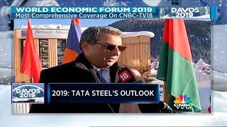 TV Narendran Speaks To CNBCTV18 Shereen Bhan At WEF 2019 [upl. by Eelek44]