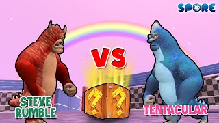 Steve Rumble vs Tentacular  Cartoon Fun Arena S1E10  SPORE [upl. by Nylesaj197]