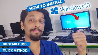 How to install Windows 10 using Bootable USB 2021  Complete Guide [upl. by Marder]