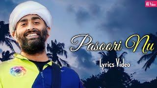 Arijit Singh Pasoori Nu Lyrics  SatyaPrem Ki Katha  Tulsi Kumar Ali Sethi [upl. by Ikkir287]