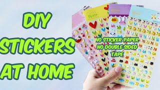 Diy stickers without double sided tapeHow to make stickers at homeStickers without sticker paper [upl. by Donatelli]