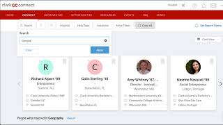 How to Find and Connect With Alumni on ClarkCONNECT [upl. by Reagen]