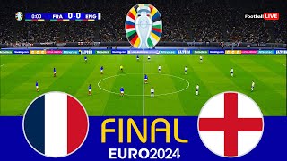 FRANCE vs ENGLAND  Final EURO 2024  Full Match All Goals  Mbappe vs Bellingham  PES Gameplay [upl. by Sperry]