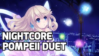 Nightcore  Pompeii Duet  Lyrics [upl. by Safier]