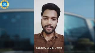 CDAC Noida PGDAC Sep23Feb24 Batch Student sharing his views [upl. by Alfeus184]