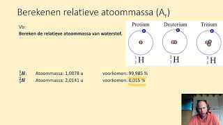 Hoe bereken je de relatieve atoommassa [upl. by Gnivre]