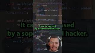 Don’t Use MathRandom to Create Verification Codes ⚠️webdevelopment webdeveloper backend [upl. by Hyacinthia320]