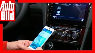 Connected Car VW Golf 7 Facelift  Das Discover Pro mit Smartphone 2016 [upl. by Haianeb437]