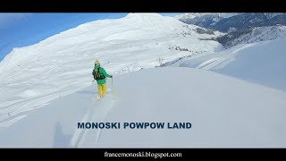 Monoski Freeride  Monoski popowland [upl. by Zenobia]