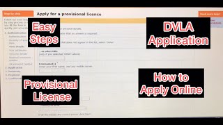 How to Apply for Provisional Driving License Online Part 1  UK  International Student [upl. by Spooner]