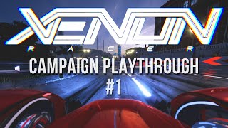 Xenon Racer Full Campaign Playthrough Hard Mode  Part 1 [upl. by Hintze]