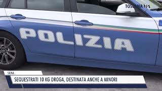 20240921 SIENA  SEQUESTRATI 10 KG DROGA DESTINATA ANCHE A MINORI [upl. by Alur]