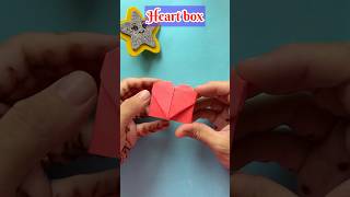 Paper heart basket paper craft ideadiy crafts heartcraft papercraft trending youtubeshorts [upl. by Ymmit]