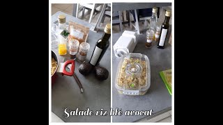 Salade riz blé avocat au saveur OPDÉLICES [upl. by Armelda]