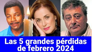 Famosos fallecidos en febrero de 2024 [upl. by Sremlahc]