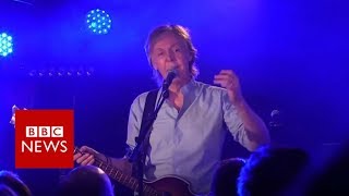 Sir Paul returns to Cavern Club for gig  BBC News [upl. by Artenehs]