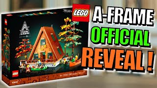 How Good is it Lego Ideas AFrame Cabin OFFICIAL REVEAL 21338 [upl. by Yartnoed]