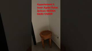 Appartement à louer Agdal Rabat 2pièces 4500dh [upl. by Okia]