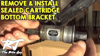 How To RemoveInstall Sealed Cartridge Bottom Bracket [upl. by Nygem]