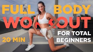 FULL BODY WORKOUT — Easy version for a daily habit  For beginners no equipment [upl. by Schecter976]