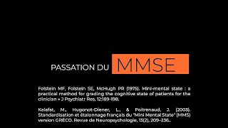 Passation et cotation du MMSE MiniMental State Examination version française GRECO  2023 [upl. by Sergo]