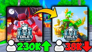 😱¿Porque Toilet Tower Defense No Volvera a SER FAMOSO Como Antes [upl. by Lowrance]