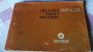 Hillman Avenger owners manual [upl. by Serolod]