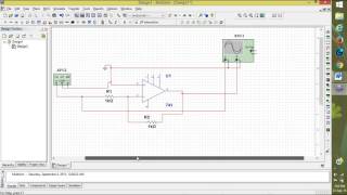 Inverting op amplifier using multisim [upl. by Grega]