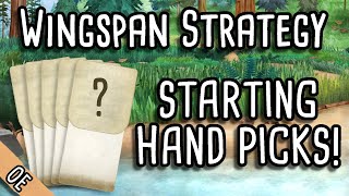 Wingspan Strategy  Picking some Starting Hands [upl. by Ishii64]