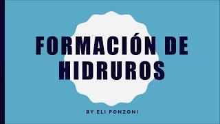 Formación de Hidruros [upl. by Neel]