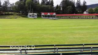 Braemar Gathering Memorial Park  Stands and seating views for those purchasing tickets [upl. by Neeluj]