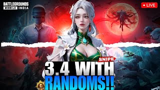 FULL RUSH GAME PLAY WITH RANDOM live bgmi new live pubgm mobilegame pubgmobile shorts [upl. by Andeee381]