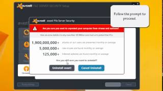 How to uninstall avast File Server Security completely [upl. by Storm712]