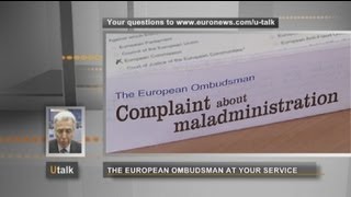 euronews U talk  The European Ombudsman at your service [upl. by Lunn]