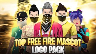 TOP FREE FIRE MASCOT LOGO PACK😍🔥HD MASCOTS😻 [upl. by Sarchet]